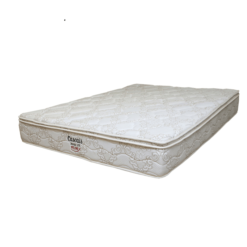 ColchaoPelmexCascais25x138x188MolasLuraPlexBranco
