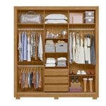 GuardaRoupaCanada3Portas3GavetasFreijoCinzaMoval