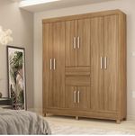 GuardaRoupaCasalMuniqueDemobile8Portas2GavetasAmendolaTouch