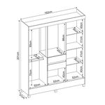 GuardaRoupaCasalMuniqueDemobile8Portas2GavetasAmendolaTouch