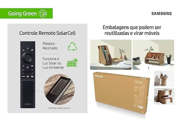 SmartTVSamsung55polegadasQLED4KWiFiTizenAlexaeModoGameCinzaescuro