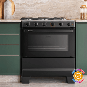 Fogão 5 Bocas Esmaltec Preto Ideal Super F5IAP 5121