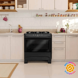 Fogão 5 Bocas Mueller MFV5BB Preto Fosco