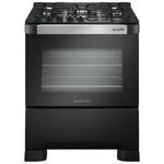 FogaoMueller5BocasDecoratoVetroAutomaticoMesadeVidroTriplaChamaPretoFoscoBivolt