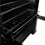 FogaoMueller5BocasDecoratoVetroAutomaticoMesadeVidroTriplaChamaPretoFoscoBivolt