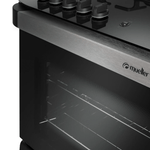 FogaoMueller5BocasDecoratoVetroAutomaticoMesadeVidroTriplaChamaPretoFoscoBivolt