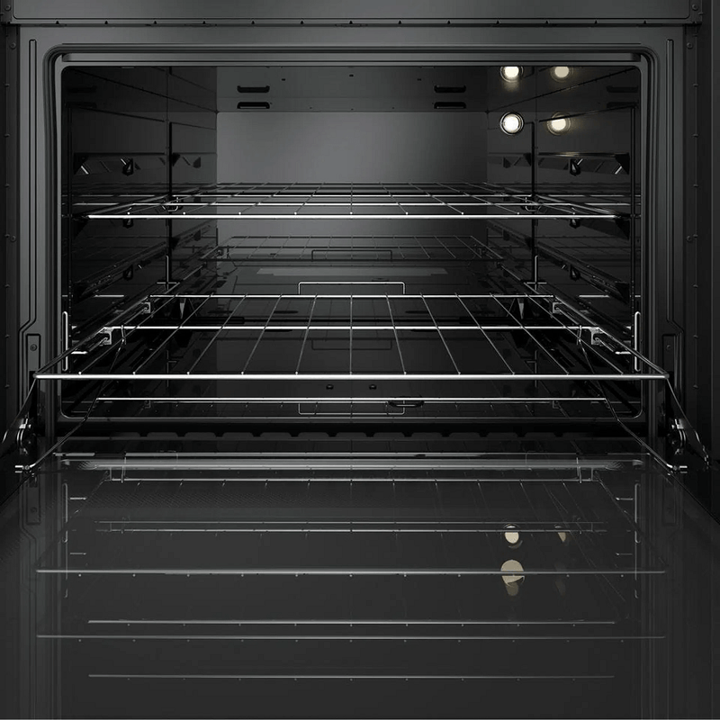 FogaoMueller5BocasDecoratoVetroAutomaticoMesadeVidroTriplaChamaPretoFoscoBivolt