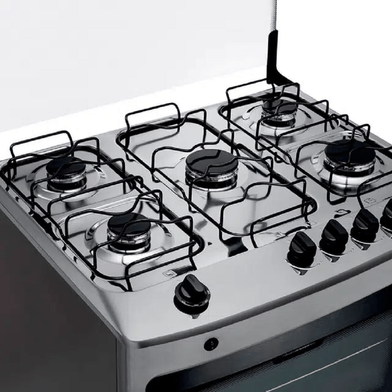 Fogao5BocasConsulacendimentoautomaticoInoxBivoltCFS5NAR