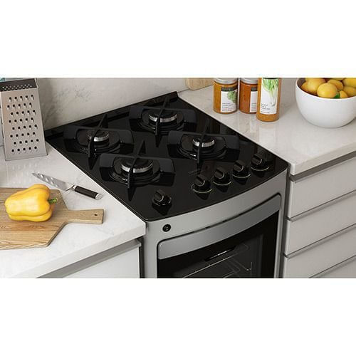 Fogao4bocasConsulcommesadevidroeacendimentoautomaticoInoxBivoltCFO4