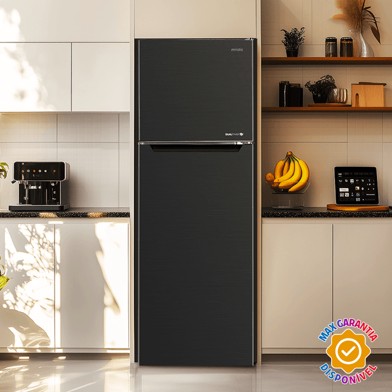 Geladeira Mystic Frost Free Dual Inverter Duplex 349L Inox - Tvlar
