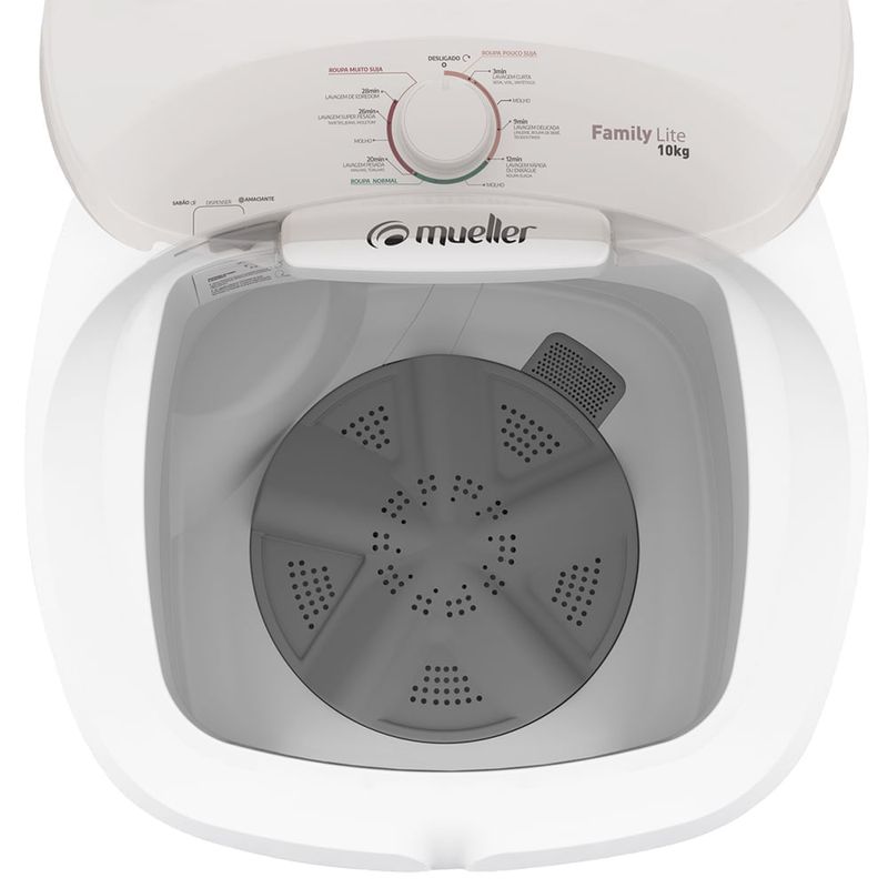 MaquinadeLavarMuellerFamilyLiteSemiautomatica10kgCorBranco127V