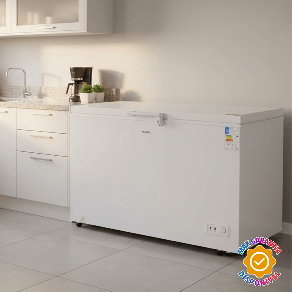 Freezer Horizontal 380L Mystic Branco 1 Porta Dupla Função
