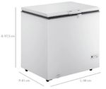 FreezerConsul309L1PortaHorizontalDegeloManualCHA31FB110VBranco