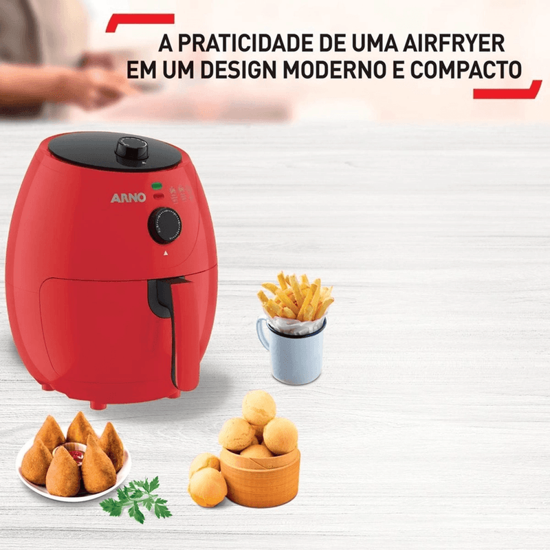 FritadeiraEletricaArnoAirFryer32LitrosVermelha127V