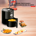 FritadeiraEletricaArnoAirFryUltra42L1620WcomSistemaHotAirPreto110V