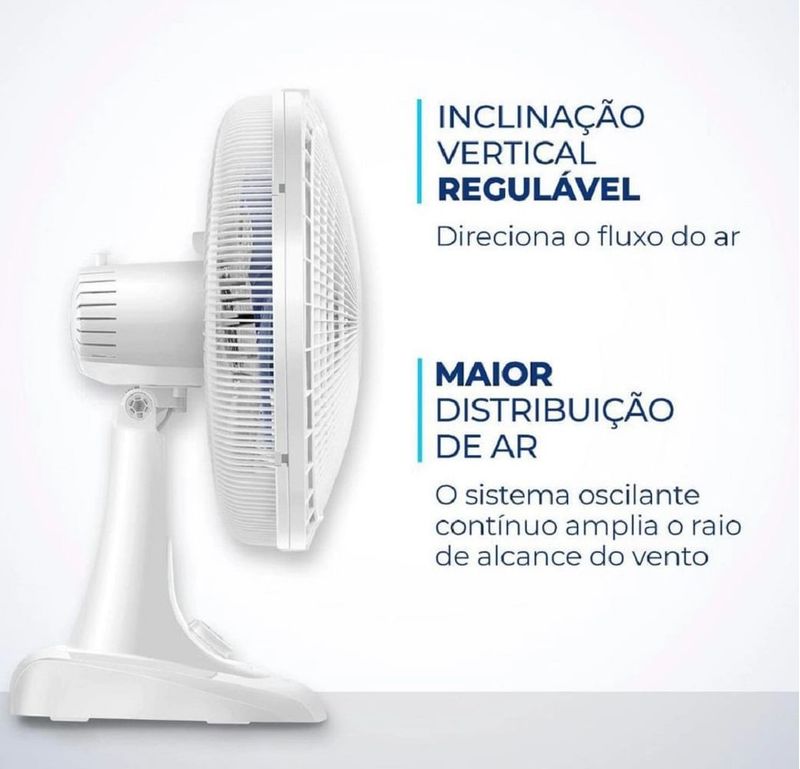 VentiladordeMesaMondialVSP40WSuperPower3Velocidades40cmBranco110v