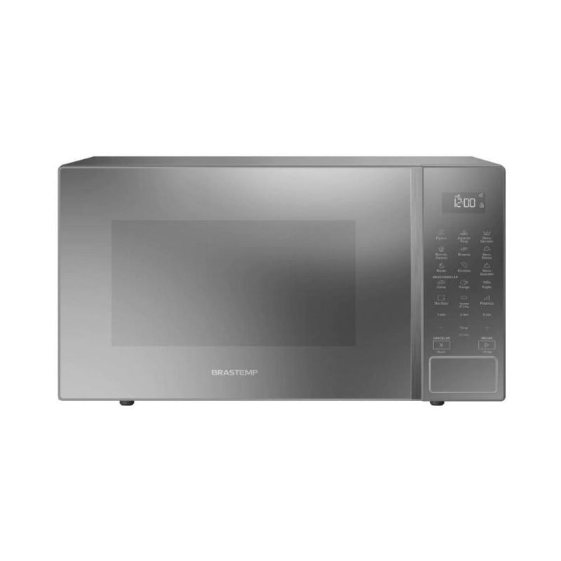 MicroondasBrastemp32LCinzaEspelhadoMenuGourmetBMS46AR110V