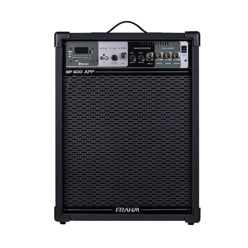 CaixaAmplificada100wFrahmUsbFmBluetoothCartaoMemoriaPretaBivoltmf600