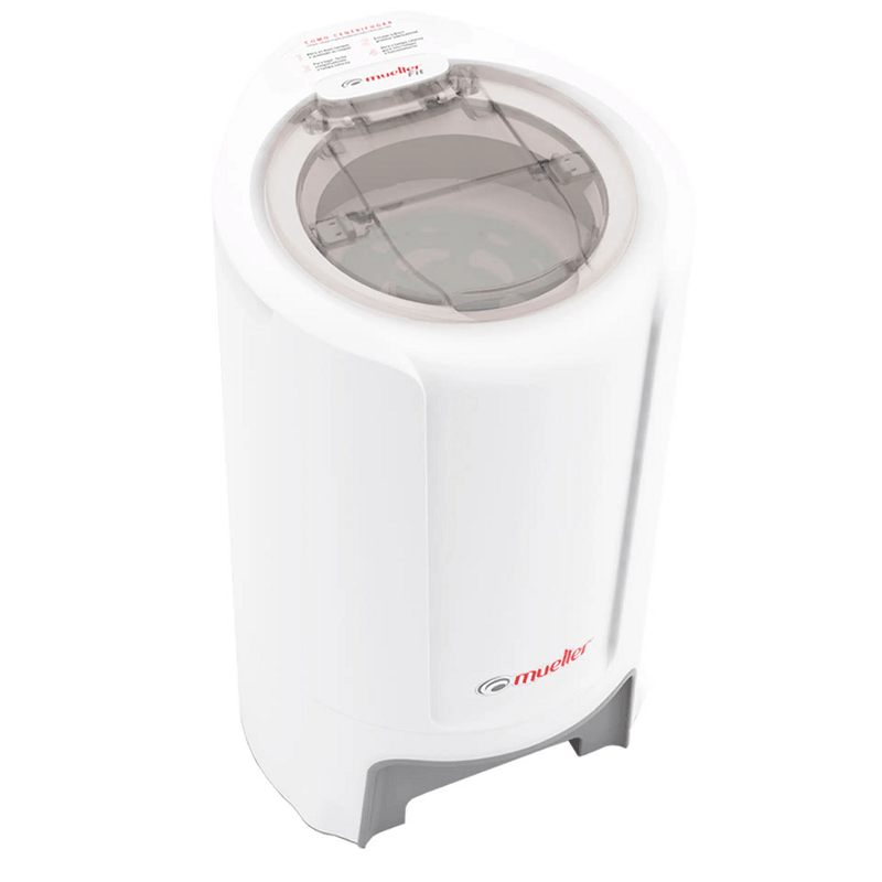 CentrifugadeRoupasMuellerFit126kgDuplaTampaSuporteparaFioBranco127V