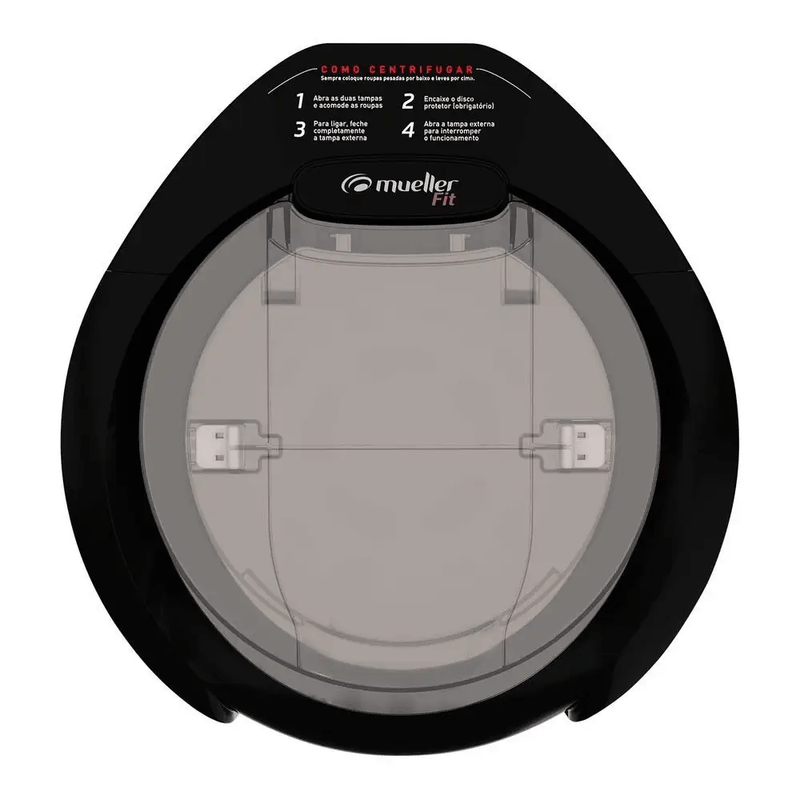 CentrifugadeRoupasMuellerFit126kgDuplaTampaSuporteparaFioPreto110V