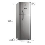 GeladeiraElectroluxFrostFree400LEfficientTurboFreezerDuplexInoxLook