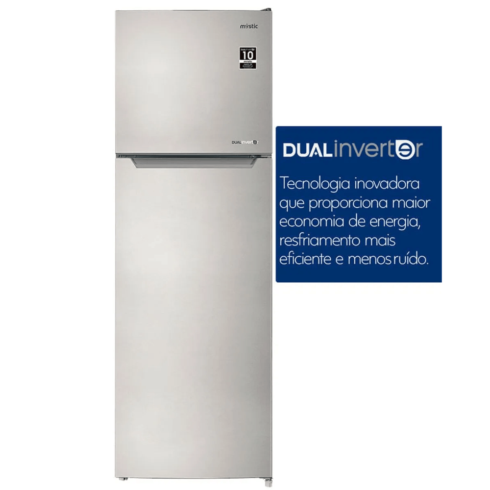 Geladeira Frost Free Inox 255L Mystic Dual Inverter MY-RF
